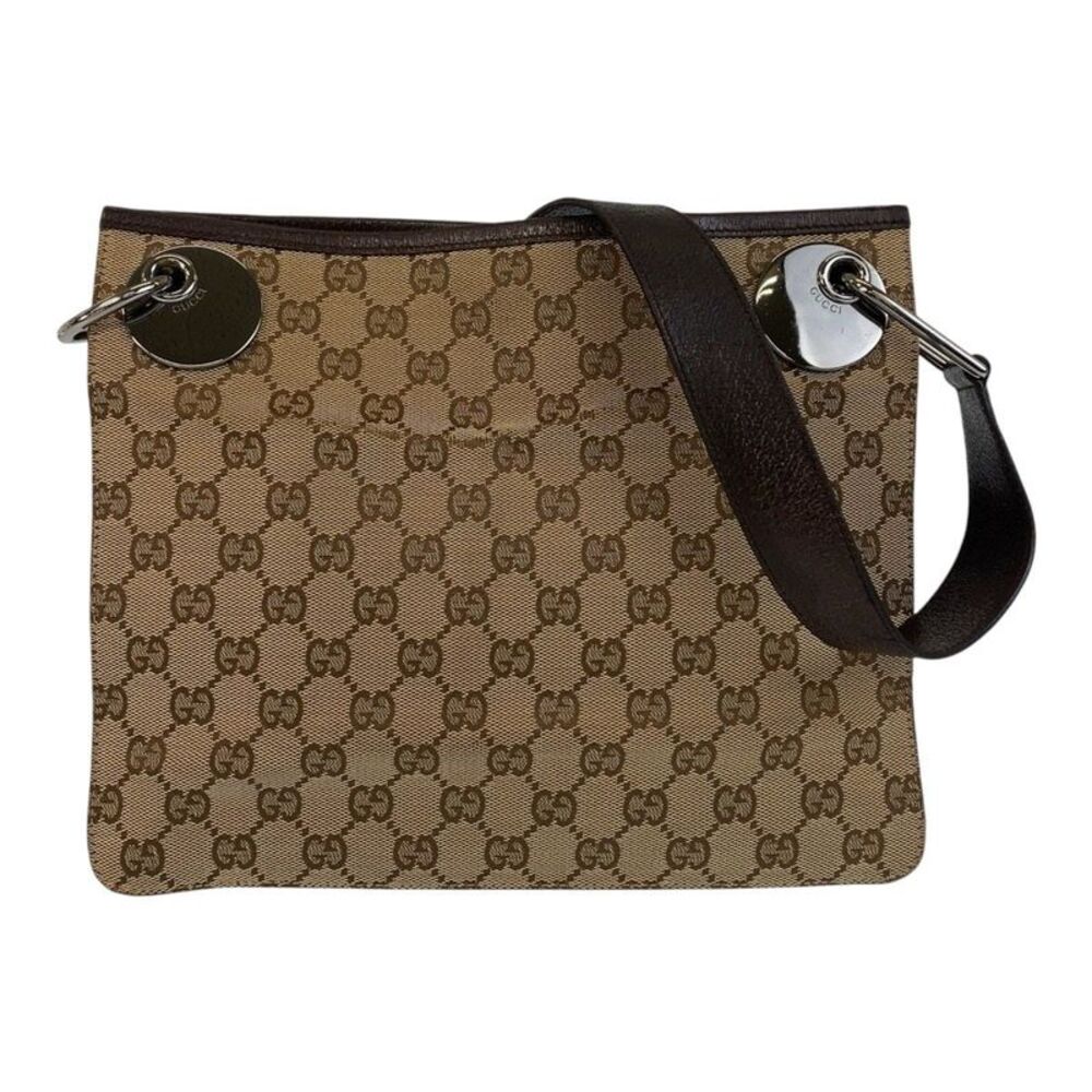 GUCCI GG CANVAS SHOULDER BAG